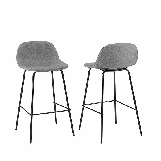 Crosley Riley 2-Piece Counter Stool Set Gray