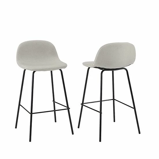 Crosley Riley 2-Piece Counter Stool Set Gray - Image 4