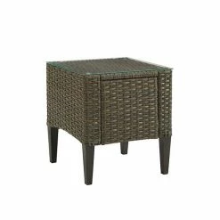 Crosley Rockport Outdoor Wicker Side Table