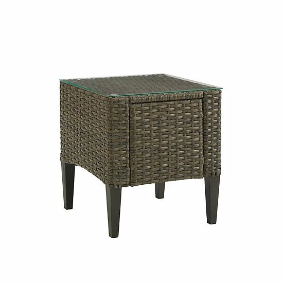 Crosley Rockport Outdoor Wicker Side Table