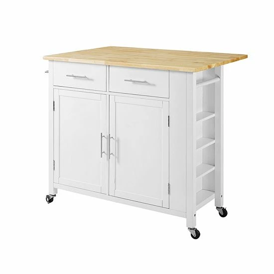 Crosley Savannah Kitchen Island/Cart Mint - Image 7