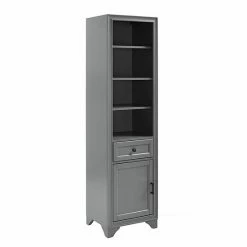 Crosley Tara Linen Cabinet Gray