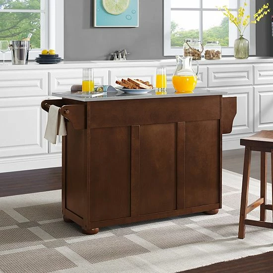 Crosley Eleanor Stainless Steel Top Kitchen Island - Image 5