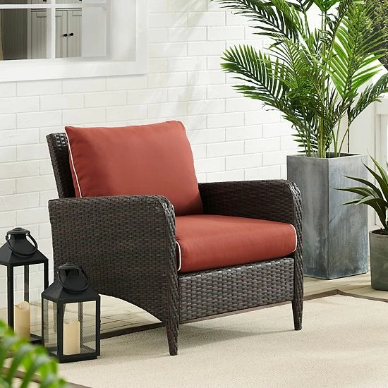 Crosley Kiawah Outdoor Wicker Armchair - Image 2