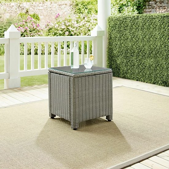 Crosley Bradenton Wicker Outdoor End Table - Image 2