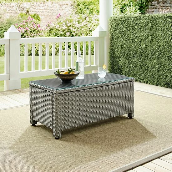 Crosley Bradenton Outdoor Wicker Coffee Table - Image 2
