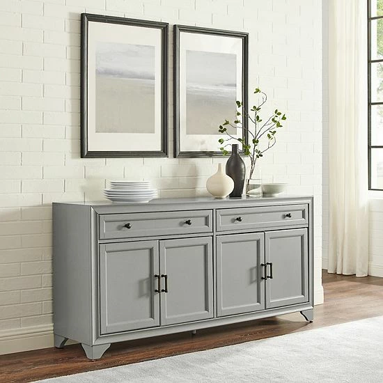 Crosley Tara Sideboard Distressed Gray - Image 2