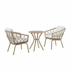 Crosley Juniper Indoor / Outdoor Wicker Bistro 3-Piece Set