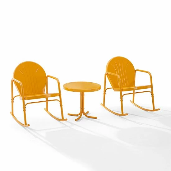 Crosley Griffith Patio Rocking Chair & End Table 3-piece Set