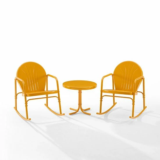 Crosley Griffith Patio Rocking Chair & End Table 3-piece Set - Image 2
