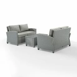 Crosley Bradenton Patio Wicker Conversation 3-piece SetCrosley Bradenton Patio Wicker Conversation 3-piece Set