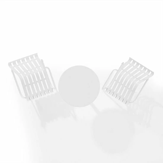 Crosley Gracie Oudoor Metal Bistro Table 3-piece Set Pastel Green Satin - Image 3