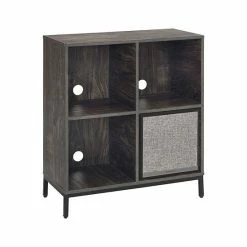 Crosley Jacobsen 4-Cube Bookcase & Speaker 2-piece Set