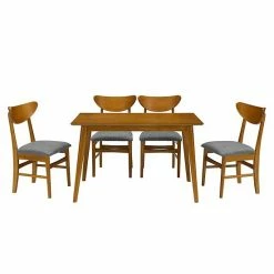 Crosley Landon 5-Piece Dining Set Acorn