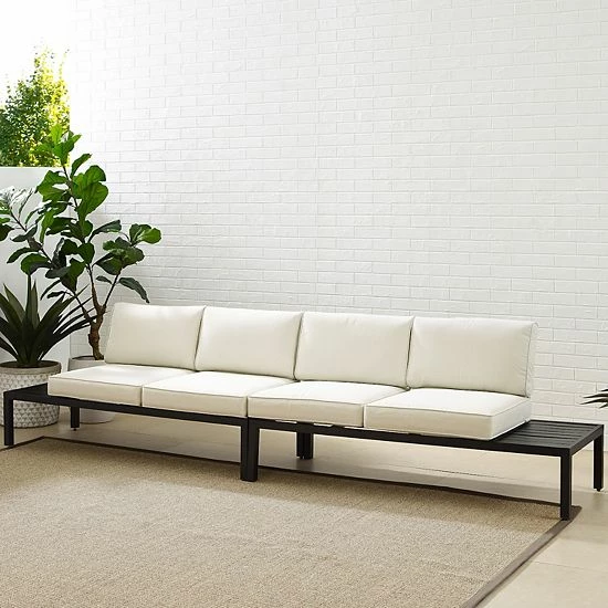 Crosley Piermont Outdoor Metal Sectional 2-Piece Set - Image 2