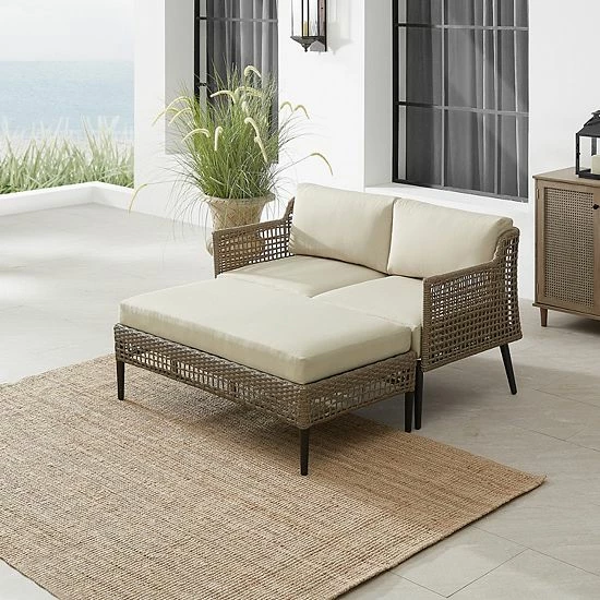 Crosley Southwick Outdoor Wicker Conversation 2-Piece Set - Image 5