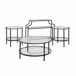 Crosley Aimee 4-Piece Coffee Table Set