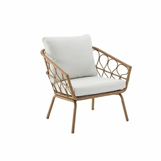 Crosley Juniper Indoor / Outdoor Wicker Arm Chair 2-Piece Set - Image 2