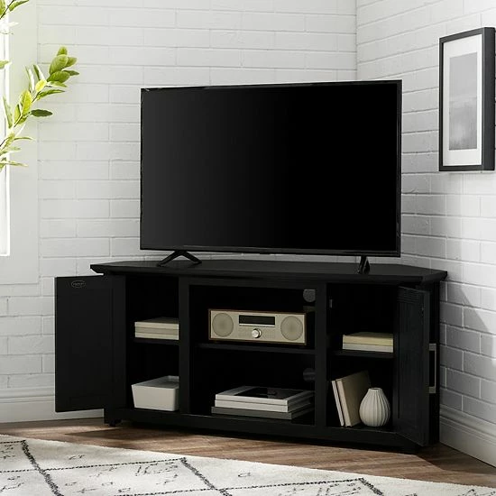 Crosley Camden Corner TV Stand Dark Walnut - Image 4