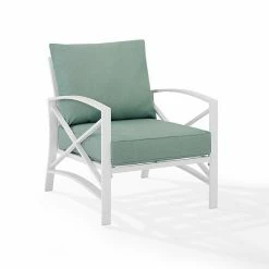 Crosley Kaplan Outdoor Patio Arm Chair Navy