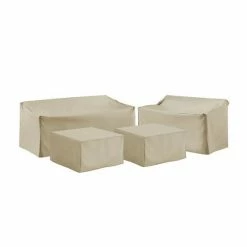 Crosley Sectional Patio Furniture Cover 4-piece Set Tan