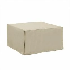 Crosley Outdoor Square Table & Ottoman Cover Tan