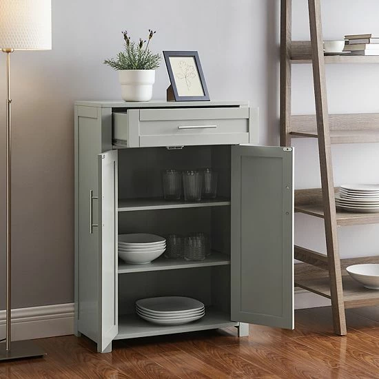 Crosley Savannah Storage Cabinet White - Image 3