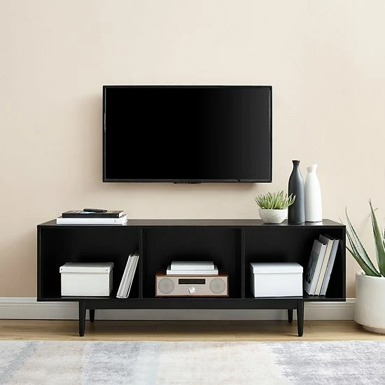 Crosley Liam Large Console Cabinet Walnut - Image 5