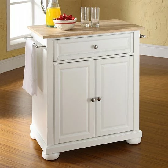 Crosley Furniture Alexandria Wood Top Kitchen Island Mahogany - Image 5